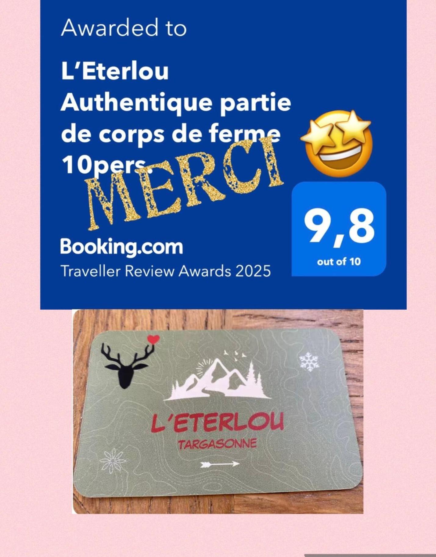 L'Eterlou Authentique Partie De Corps De Ferme 10Pers. Villa Targassonne Luaran gambar